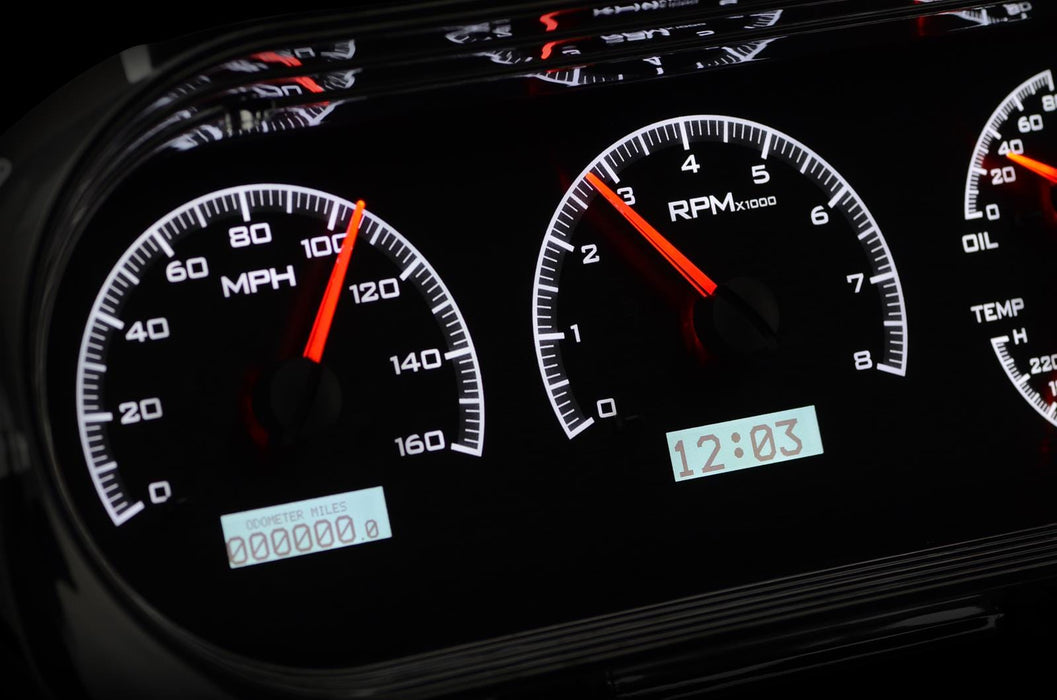 Dakota Digital Dakota Digital VHX Series Direct-Fit Analog Gauge Systems VHX-63C-NOV-K-W Autofit