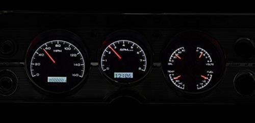 Dakota Digital Dakota Digital VHX Series Direct-Fit Analog Gauge Systems VHX-64C-CVL-K-W Autofit