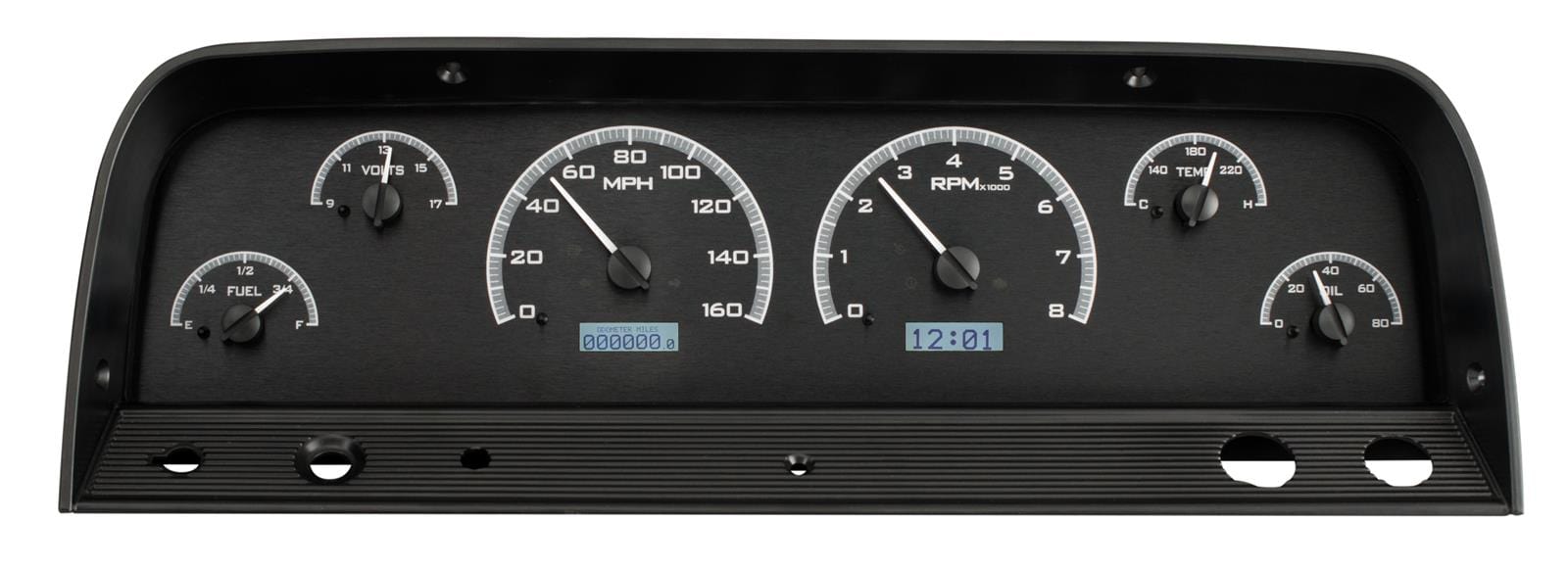 Dakota Digital Dakota Digital VHX Series Direct-Fit Analog Gauge Systems VHX-64C-PU-K-B Autofit