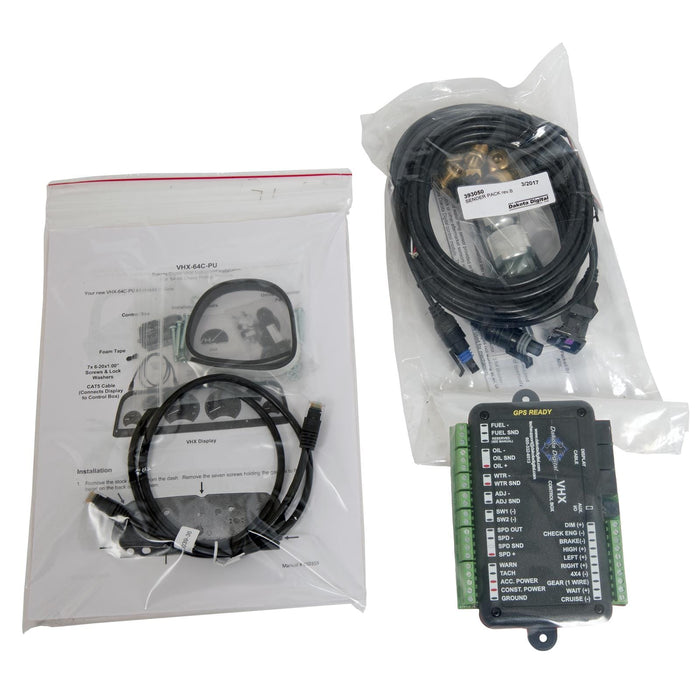Dakota Digital Dakota Digital VHX Series Direct-Fit Analog Gauge Systems VHX-64C-PU-K-W Autofit