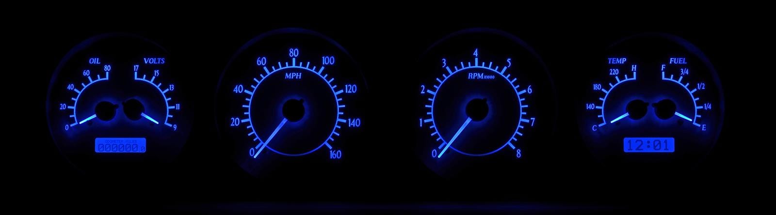 Dakota Digital Dakota Digital VHX Series Direct-Fit Analog Gauge Systems VHX-64P-GTO-C-B Autofit