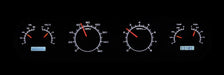 Dakota Digital Dakota Digital VHX Series Direct-Fit Analog Gauge Systems VHX-64P-GTO-K-W Autofit