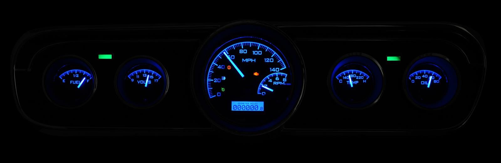 Dakota Digital Dakota Digital VHX Series Direct-Fit Analog Gauge Systems VHX-65F-MUS-K-B Autofit