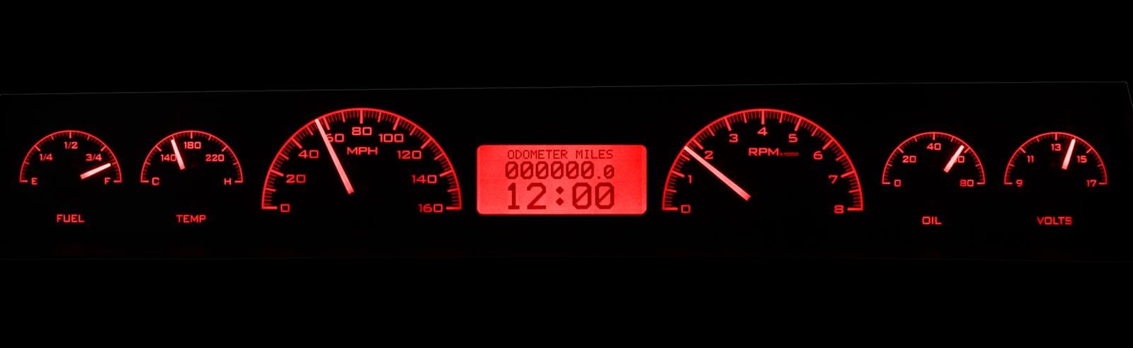 Dakota Digital Dakota Digital VHX Series Direct-Fit Analog Gauge Systems VHX-66C-NOV-K-R Autofit