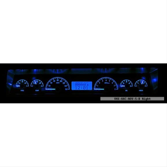 Dakota Digital Dakota Digital VHX Series Direct-Fit Analog Gauge Systems VHX-66C-NOV-S-B Autofit