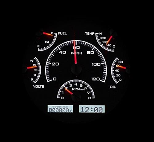 Dakota Digital Dakota Digital VHX Series Direct-Fit Analog Gauge Systems VHX-66F-BRO-K-W Autofit