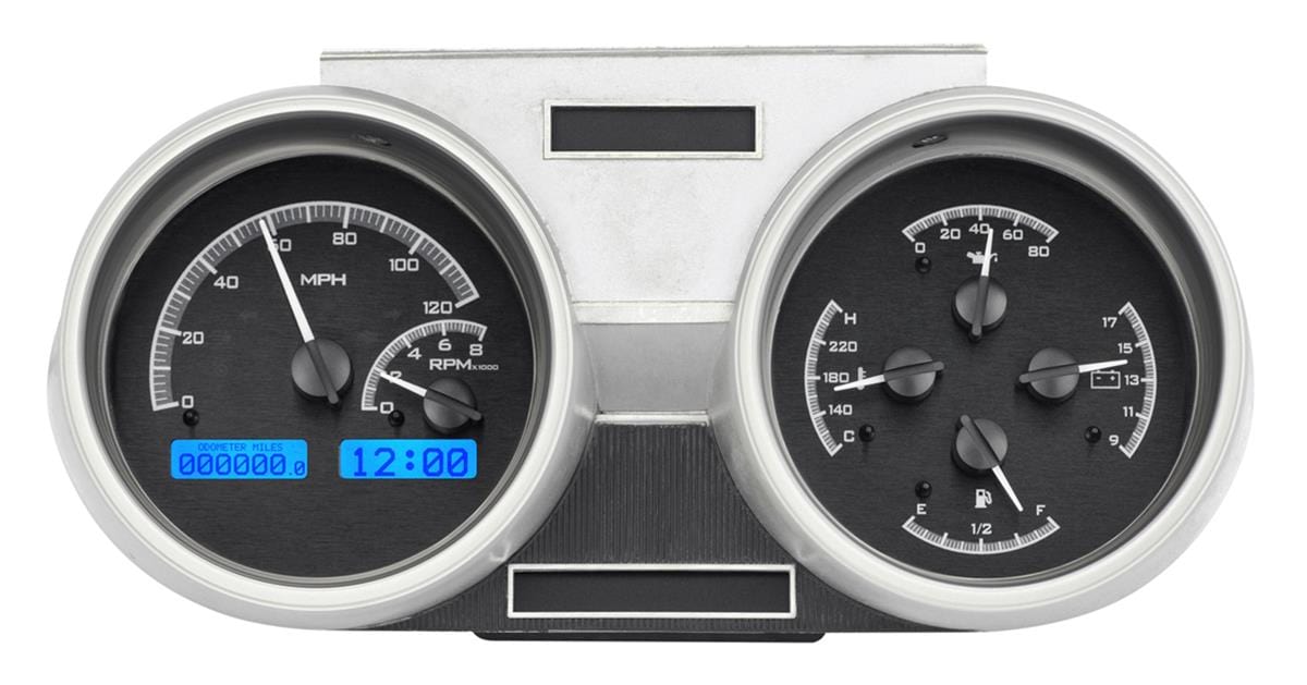 Dakota Digital Dakota Digital VHX Series Direct-Fit Analog Gauge Systems VHX-66O-CUT-K-B Autofit