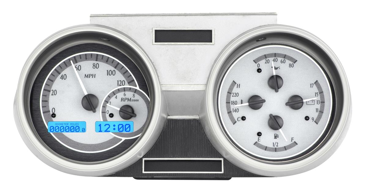 Dakota Digital Dakota Digital VHX Series Direct-Fit Analog Gauge Systems VHX-66O-CUT-S-B Autofit