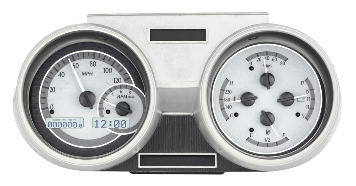 Dakota Digital Dakota Digital VHX Series Direct-Fit Analog Gauge Systems VHX-66O-CUT-S-W Autofit