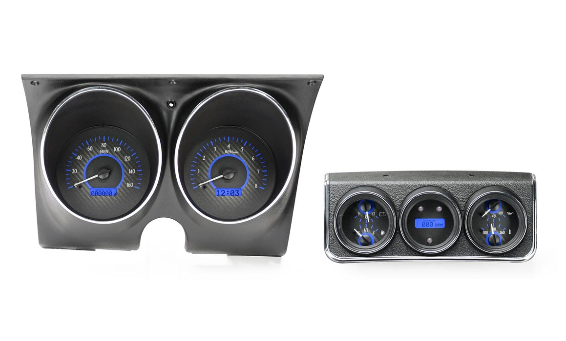 Dakota Digital Dakota Digital VHX Series Direct-Fit Analog Gauge Systems VHX-67C-CAC-C-B Autofit