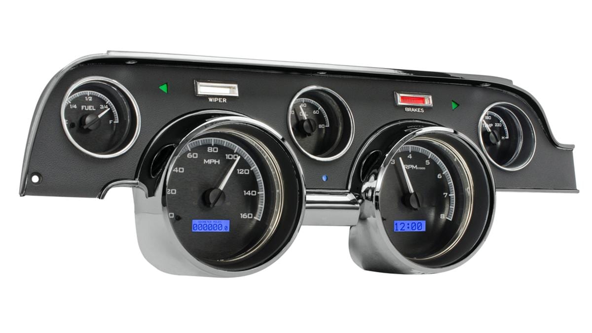 Dakota Digital Dakota Digital VHX Series Direct-Fit Analog Gauge Systems VHX-67F-MUS-K-B Autofit