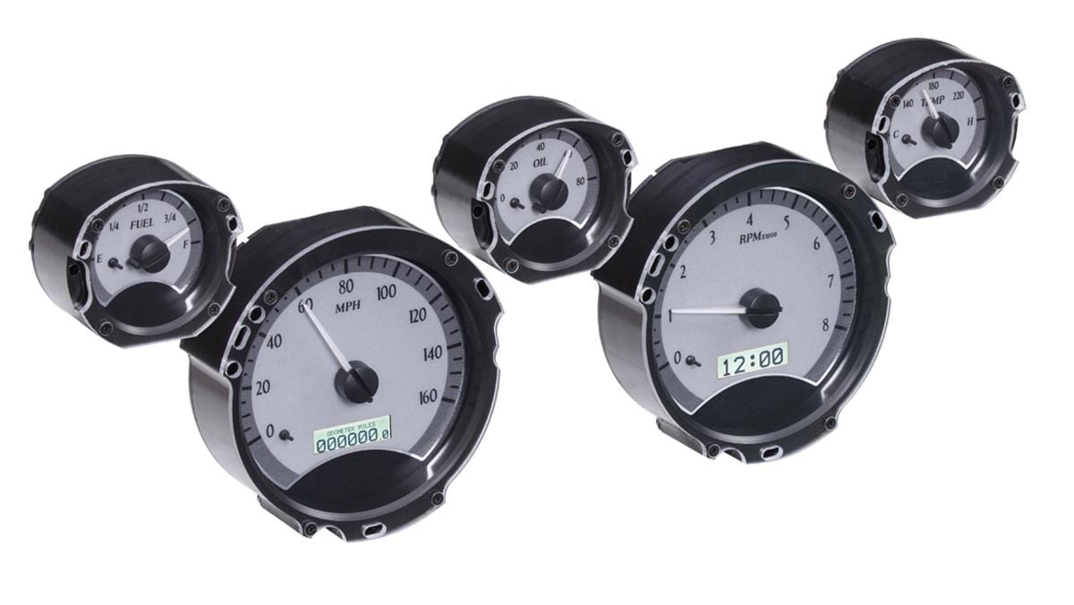 Dakota Digital Dakota Digital VHX Series Direct-Fit Analog Gauge Systems VHX-67F-MUS-S-W Autofit