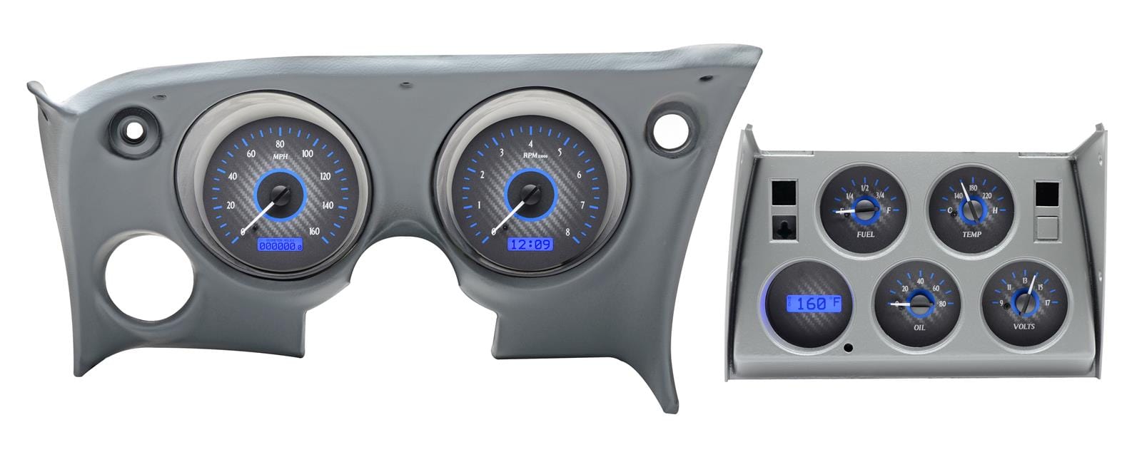 Dakota Digital Dakota Digital VHX Series Direct-Fit Analog Gauge Systems VHX-68C-VET-C-B Autofit