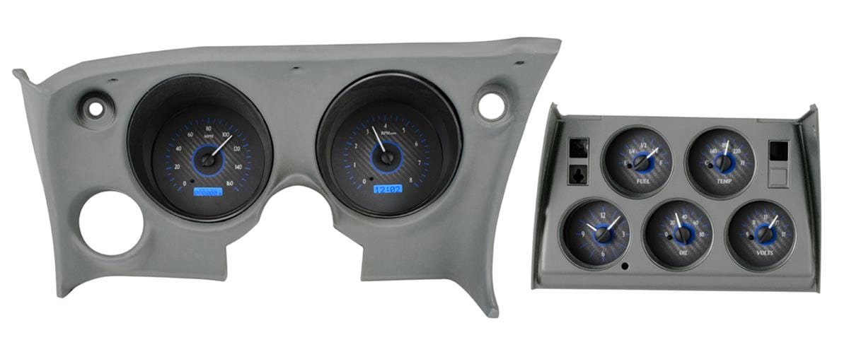 Dakota Digital Dakota Digital VHX Series Direct-Fit Analog Gauge Systems VHX-68C-VTA-C-B Autofit