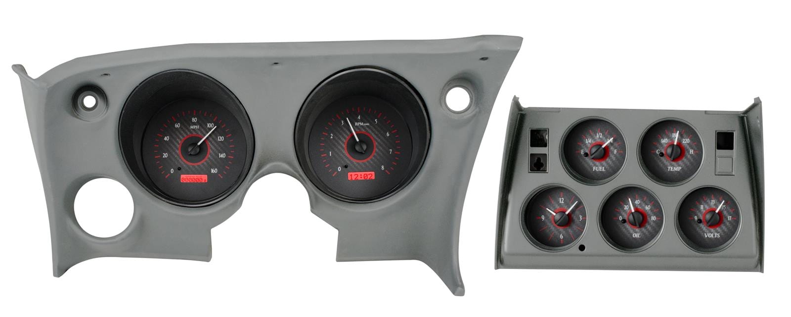 Dakota Digital Dakota Digital VHX Series Direct-Fit Analog Gauge Systems VHX-68C-VTA-C-R Autofit
