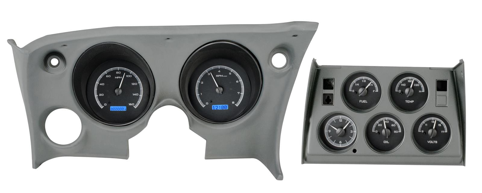 Dakota Digital Dakota Digital VHX Series Direct-Fit Analog Gauge Systems VHX-68C-VTA-K-B Autofit