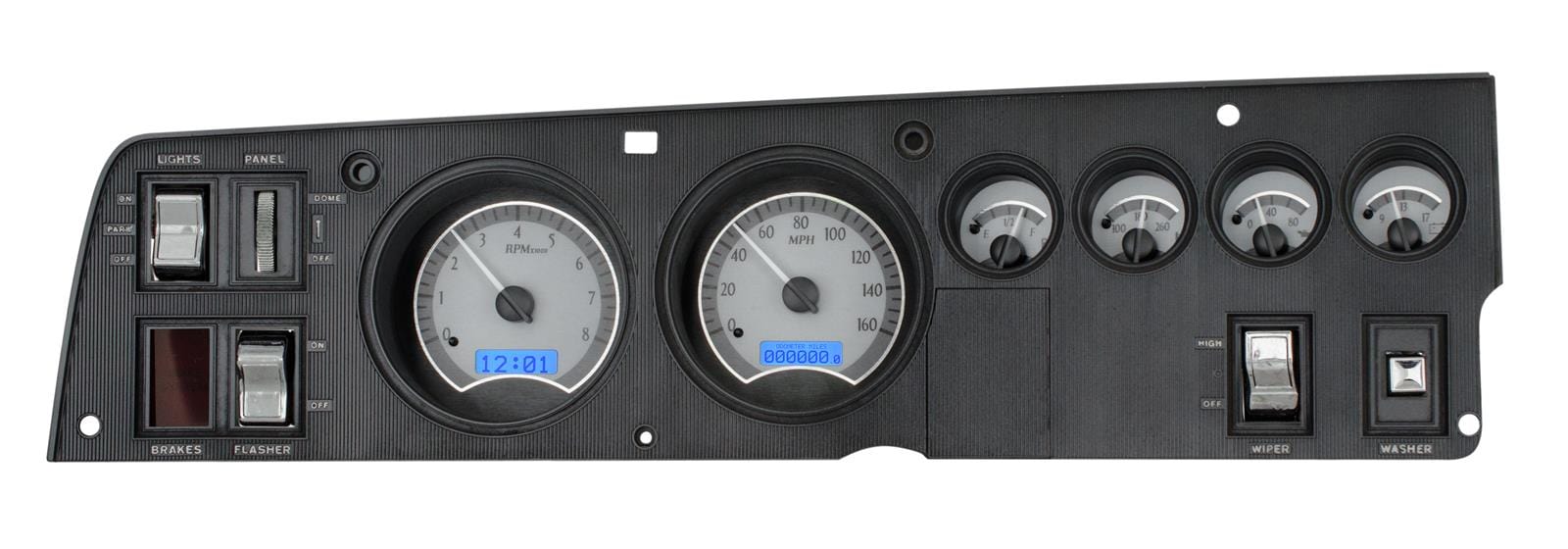 Dakota Digital Dakota Digital VHX Series Direct-Fit Analog Gauge Systems VHX-68D-CHG-S-B Autofit