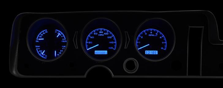 Dakota Digital Dakota Digital VHX Series Direct-Fit Analog Gauge Systems VHX-68P-GTO-C-B Autofit