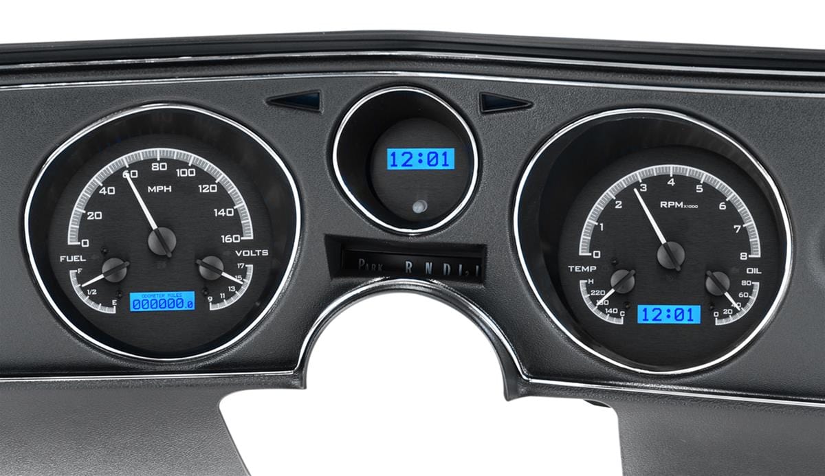 Dakota Digital Dakota Digital VHX Series Direct-Fit Analog Gauge Systems VHX-69C-CVL-K-B Autofit