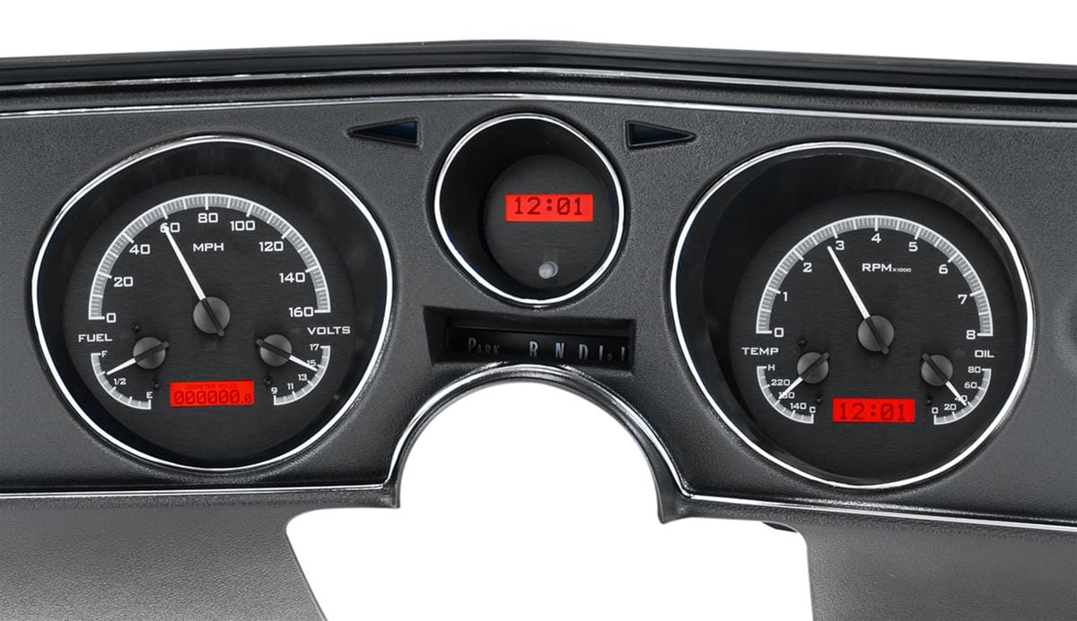 Dakota Digital Dakota Digital VHX Series Direct-Fit Analog Gauge Systems VHX-69C-CVL-K-R Autofit
