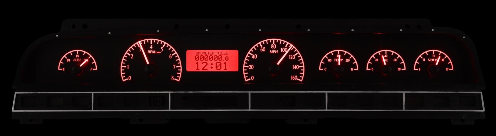 Dakota Digital Dakota Digital VHX Series Direct-Fit Analog Gauge Systems VHX-69C-IMP-K-R Autofit