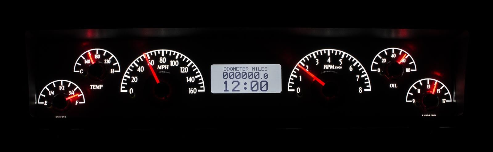 Dakota Digital Dakota Digital VHX Series Direct-Fit Analog Gauge Systems VHX-69C-NOV-S-W Autofit