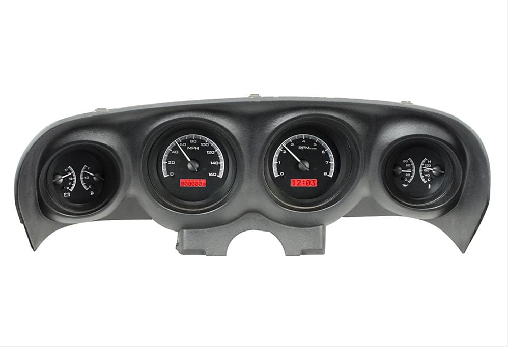 Dakota Digital Dakota Digital VHX Series Direct-Fit Analog Gauge Systems VHX-69F-MUS-K-W Autofit