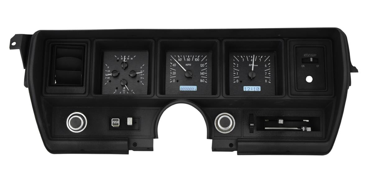Dakota Digital Dakota Digital VHX Series Direct-Fit Analog Gauge Systems VHX-70B-SKY-K-W Autofit