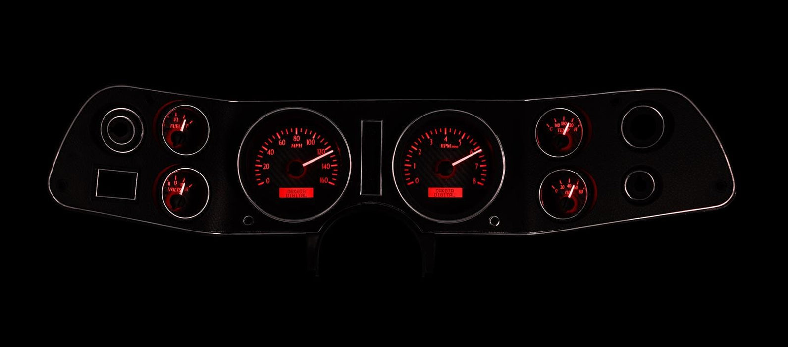 Dakota Digital Dakota Digital VHX Series Direct-Fit Analog Gauge Systems VHX-70C-CAM-K-R Autofit