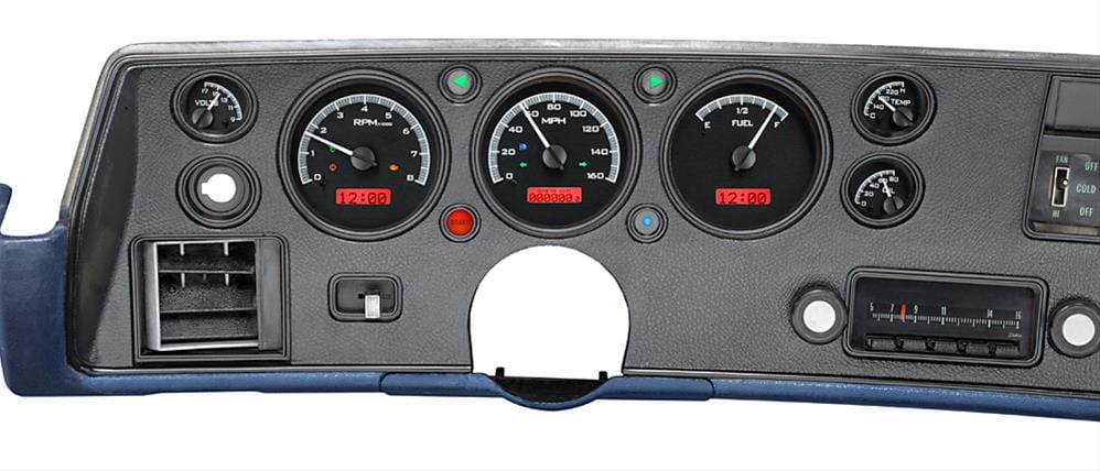 Dakota Digital Dakota Digital VHX Series Direct-Fit Analog Gauge Systems VHX-70C-CVL-K-B Autofit