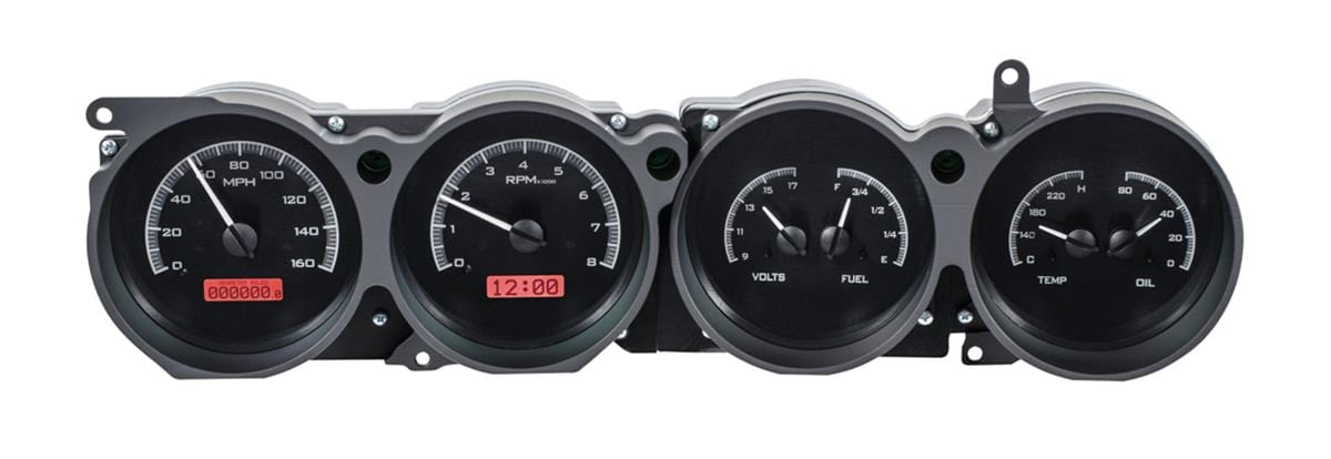 Dakota Digital Dakota Digital VHX Series Direct-Fit Analog Gauge Systems VHX-70D-CLG-K-R Autofit