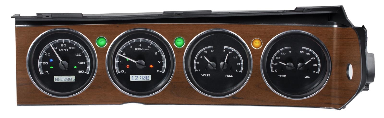 Dakota Digital Dakota Digital VHX Series Direct-Fit Analog Gauge Systems VHX-70D-CLG-K-W Autofit