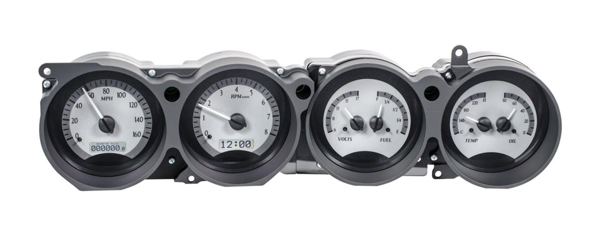 Dakota Digital Dakota Digital VHX Series Direct-Fit Analog Gauge Systems VHX-70D-CLG-S-W Autofit