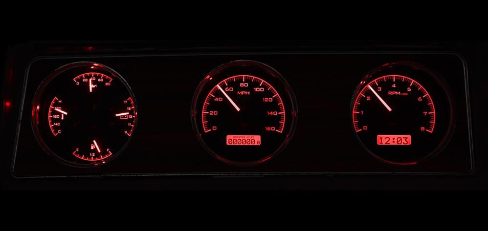 Dakota Digital Dakota Digital VHX Series Direct-Fit Analog Gauge Systems VHX-70O-CUT-K-R Autofit