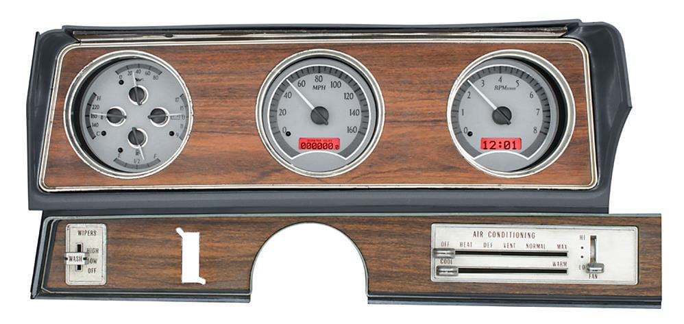 Dakota Digital Dakota Digital VHX Series Direct-Fit Analog Gauge Systems VHX-70O-CUT-S-R Autofit