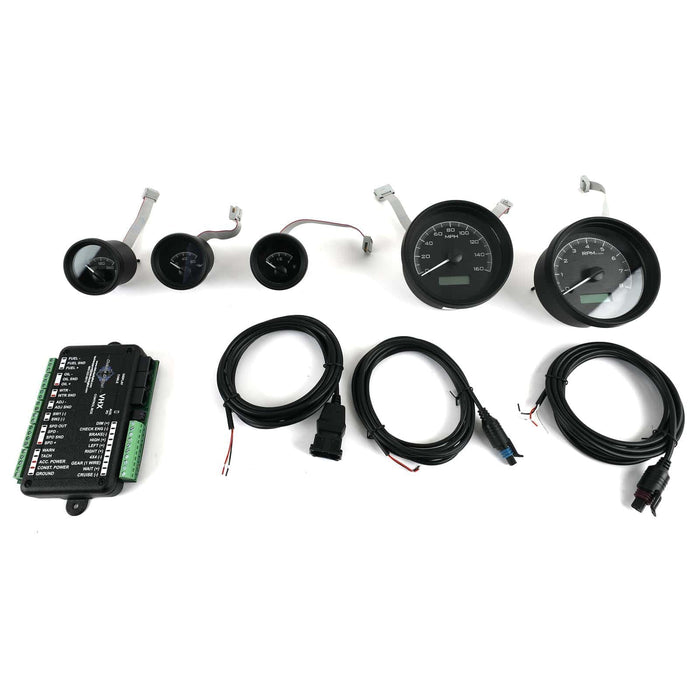 Dakota Digital Dakota Digital VHX Series Direct-Fit Analog Gauge Systems VHX-70P-FIR-K-W Autofit