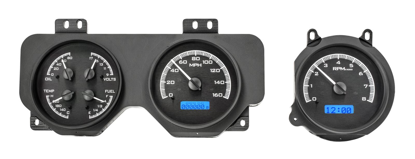 Dakota Digital Dakota Digital VHX Series Direct-Fit Analog Gauge Systems VHX-70P-GTO-K-B Autofit