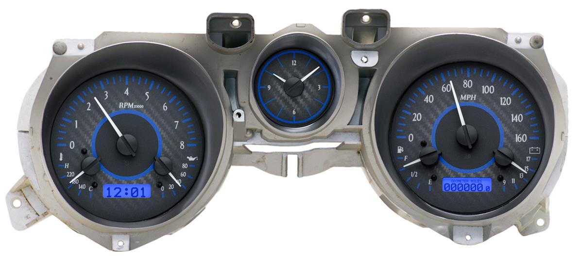 Dakota Digital Dakota Digital VHX Series Direct-Fit Analog Gauge Systems VHX-71F-MUS-C-B Autofit