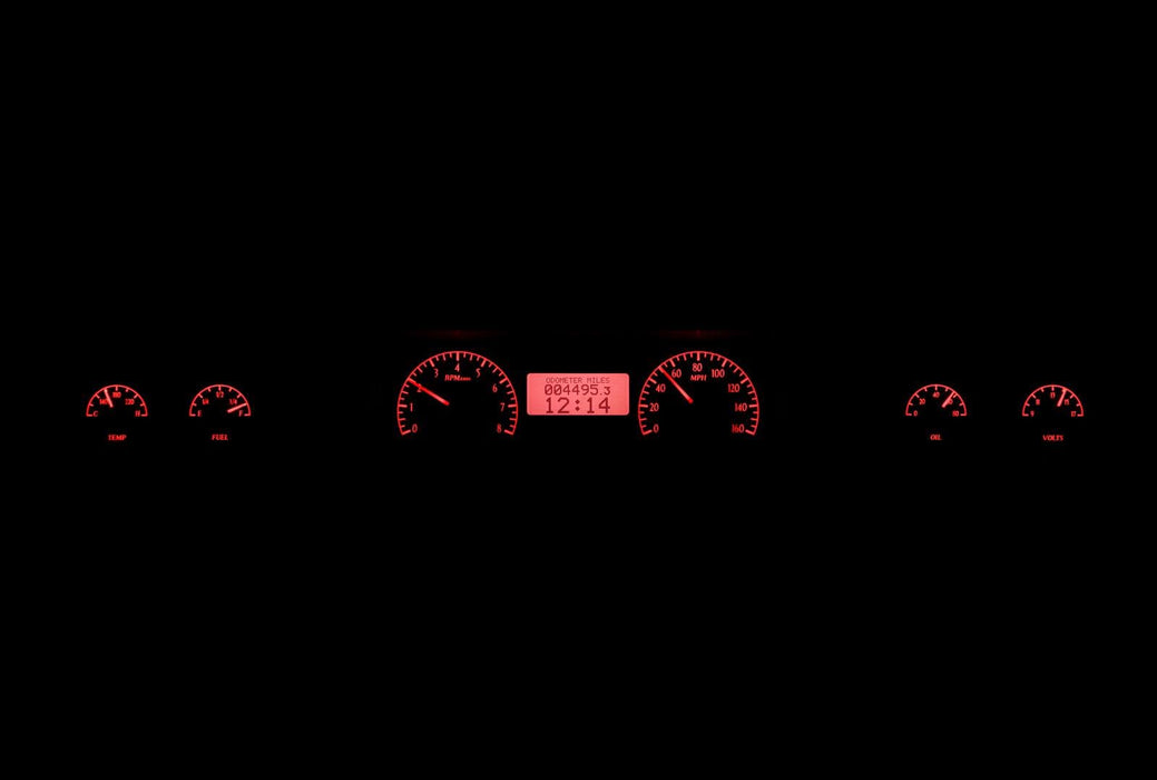 Dakota Digital Dakota Digital VHX Series Direct-Fit Analog Gauge Systems VHX-73C-MAL-S-R Autofit