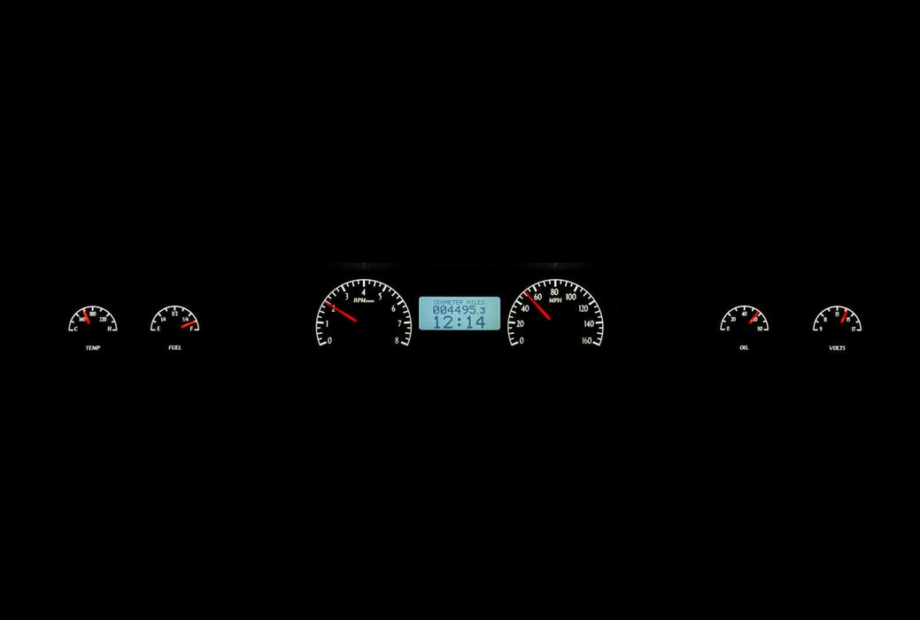 Dakota Digital Dakota Digital VHX Series Direct-Fit Analog Gauge Systems VHX-73C-MAL-S-W Autofit