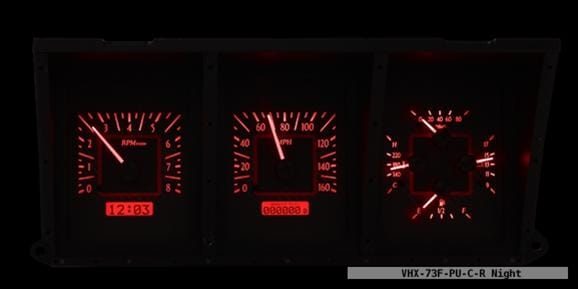 Dakota Digital Dakota Digital VHX Series Direct-Fit Analog Gauge Systems VHX-73F-PU-C-R Autofit