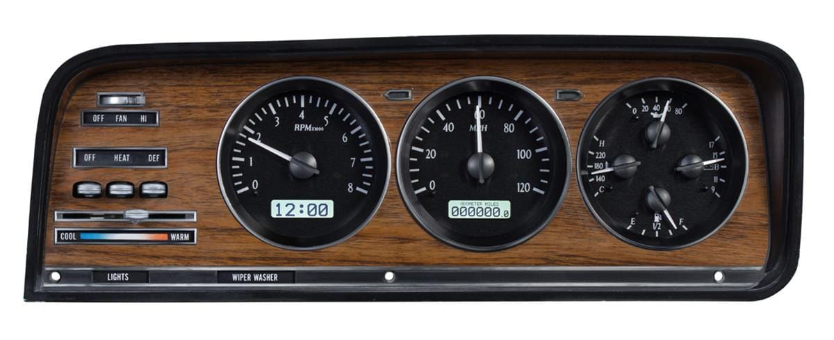 Dakota Digital Dakota Digital VHX Series Direct-Fit Analog Gauge Systems VHX-73J-WAG-K-W Autofit