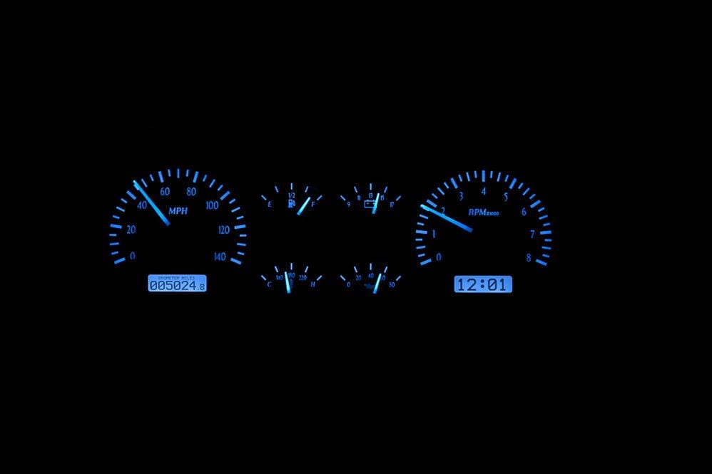 Dakota Digital Dakota Digital VHX Series Direct-Fit Analog Gauge Systems VHX-78C-MAL-S-B Autofit