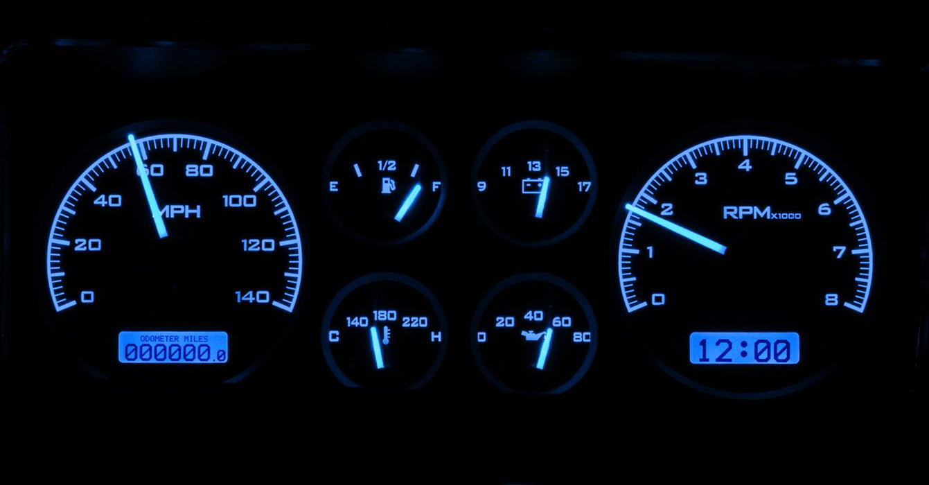 Dakota Digital Dakota Digital VHX Series Direct-Fit Analog Gauge Systems VHX-78C-MC-K-B Autofit