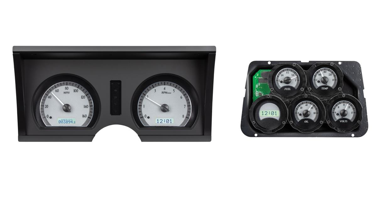 Dakota Digital Dakota Digital VHX Series Direct-Fit Analog Gauge Systems VHX-78C-VET-S-W Autofit