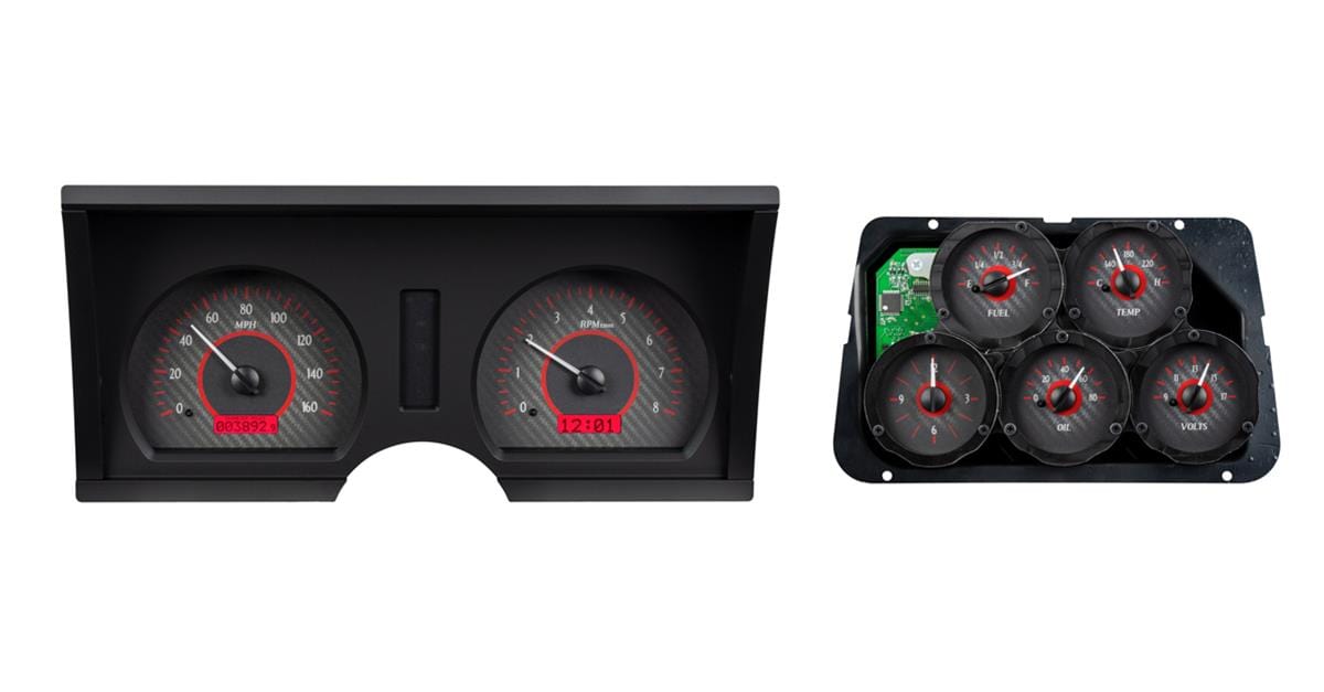 Dakota Digital Dakota Digital VHX Series Direct-Fit Analog Gauge Systems VHX-78C-VTA-C-R Autofit