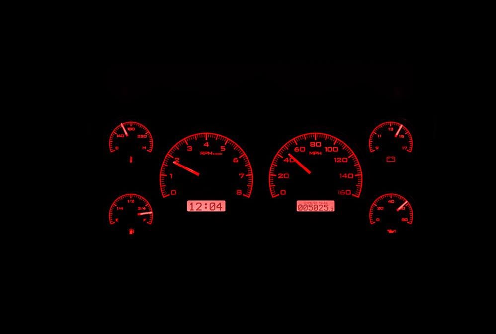 Dakota Digital Dakota Digital VHX Series Direct-Fit Analog Gauge Systems VHX-86C-S10-K-R Autofit
