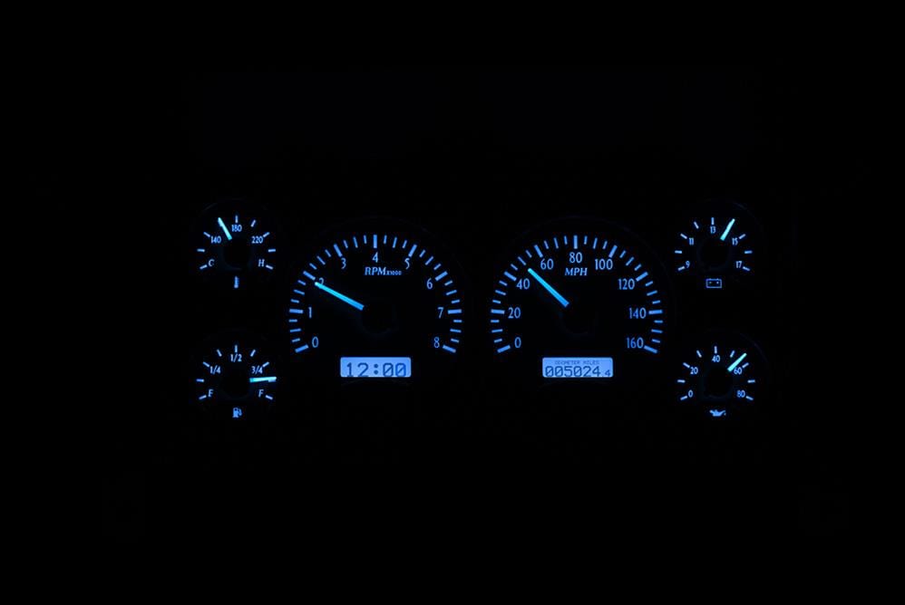 Dakota Digital Dakota Digital VHX Series Direct-Fit Analog Gauge Systems VHX-86C-S10-S-B Autofit