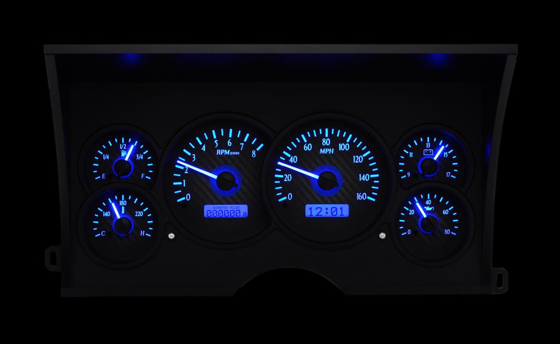 Dakota Digital Dakota Digital VHX Series Direct-Fit Analog Gauge Systems VHX-88C-PU-C-B Autofit