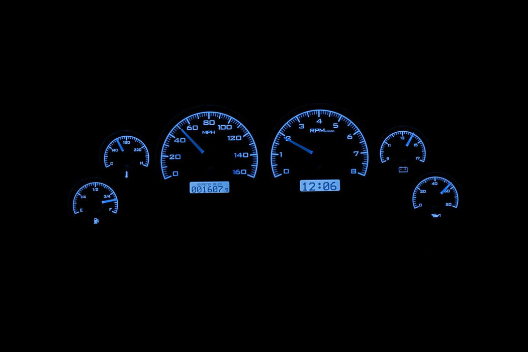 Dakota Digital Dakota Digital VHX Series Direct-Fit Analog Gauge Systems VHX-94F-MUS-K-B Autofit